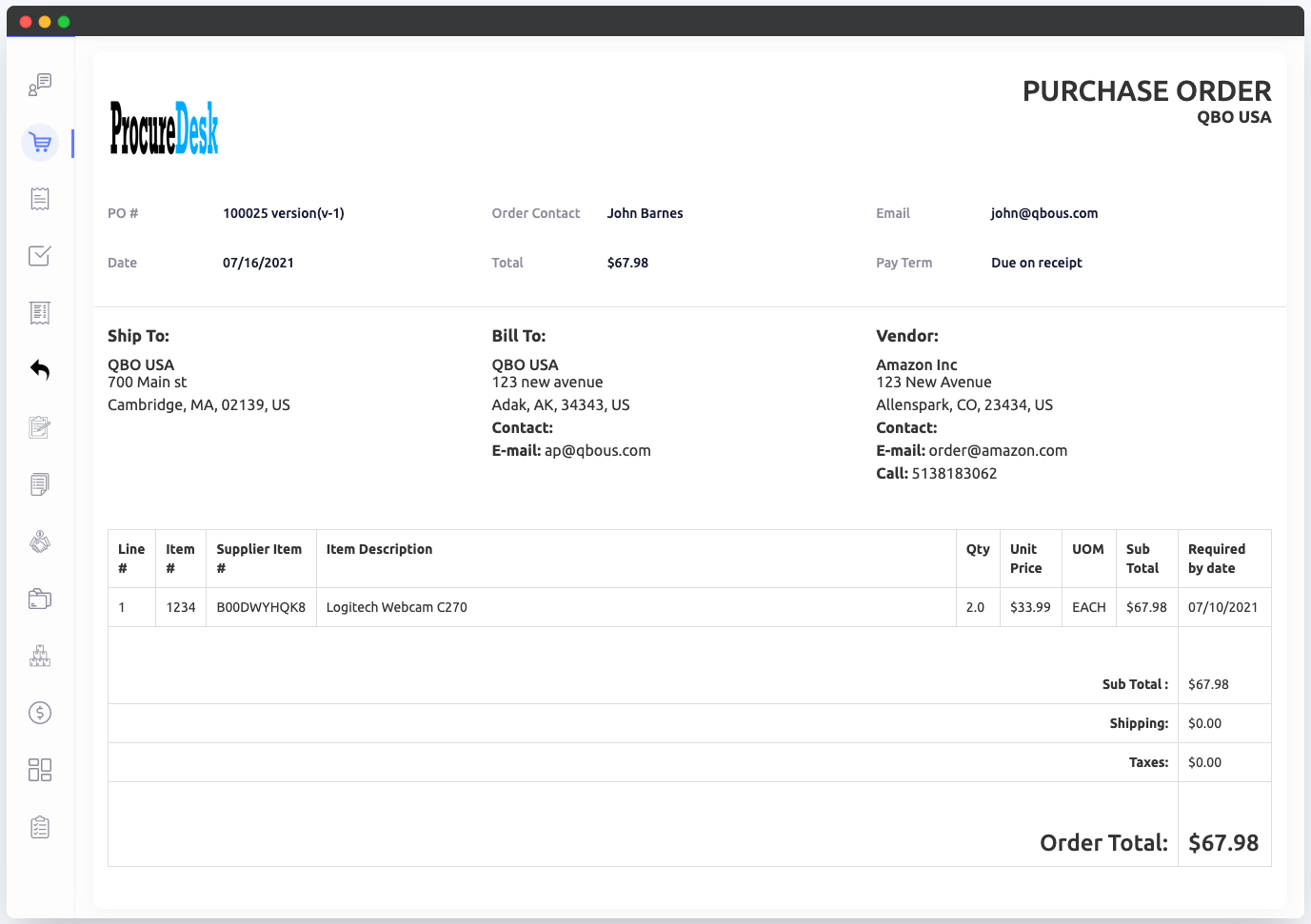 Best Purchasing Order App for QuickBooks Enterprise / QuickBooks